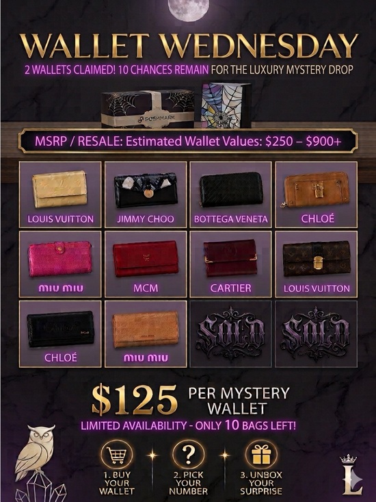 Luxury brands Handbags - 👀WALLET WEDNESDAY LUXURY WALLET DROP👀 10 Left